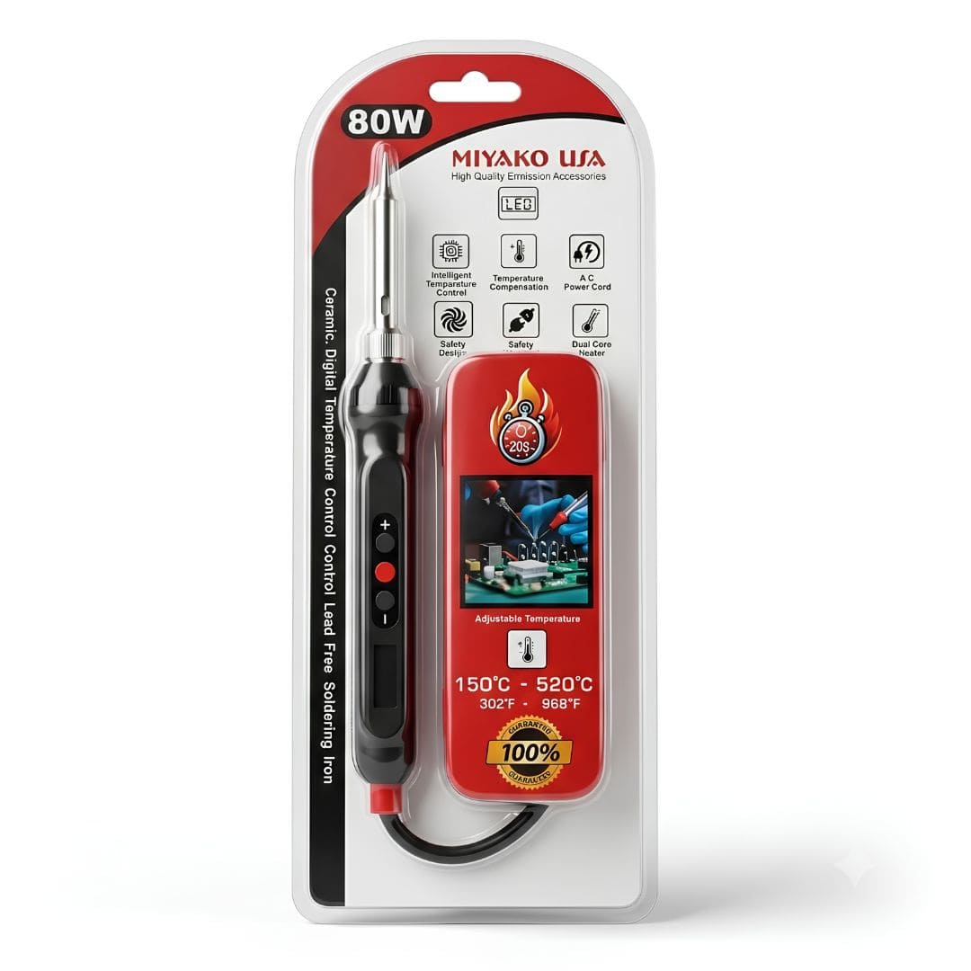 CAUTIN TIPO PLUMA 80W 110V DIGITAL CONTROL DIGITAL DE TEMPERATURA CON PUNTA DE COBRE SIN PLOMO  