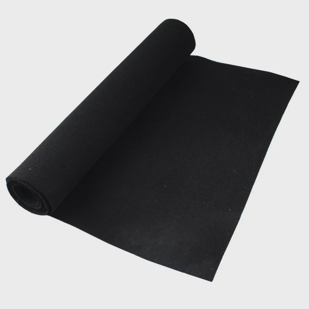  ALFOMBRA OXYTE NEGRA SOUND NIPPONAMERICA ROLLO 1.22 x 45.72 MTS   