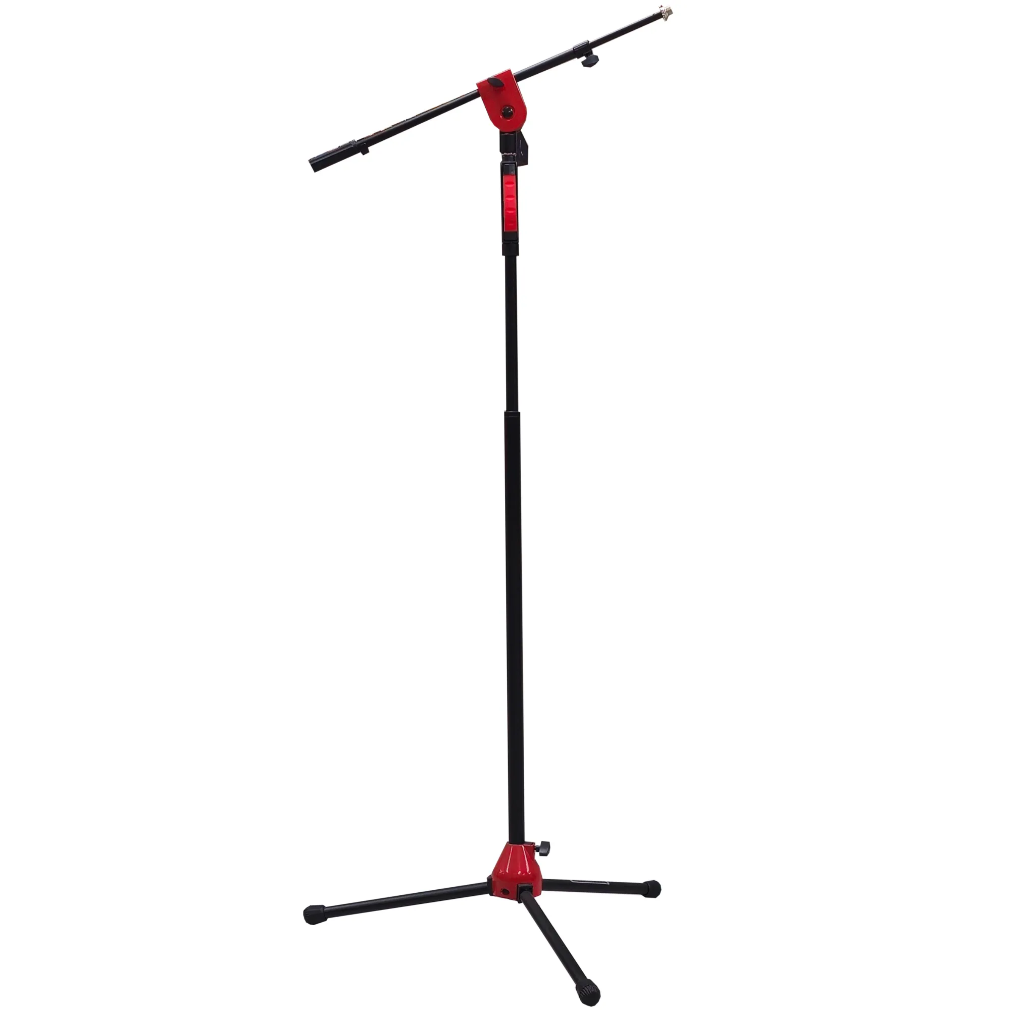  PARAL DE MICROFONO METAL FEUR CON BASE DE APOYO ROJA 1 A 1.7 MTS /  PESO 3.2 Kg  