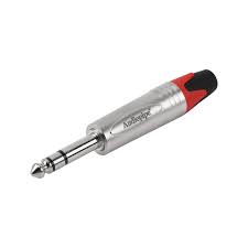  CONECTOR 6.5mm STEREO MACHO PLUG AUDIOPIPE /  PLATEADO   