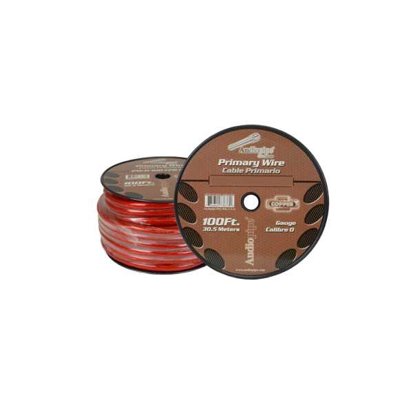  CABLE PODER  #4 ROJO 30MTS AUDIOPIPE    