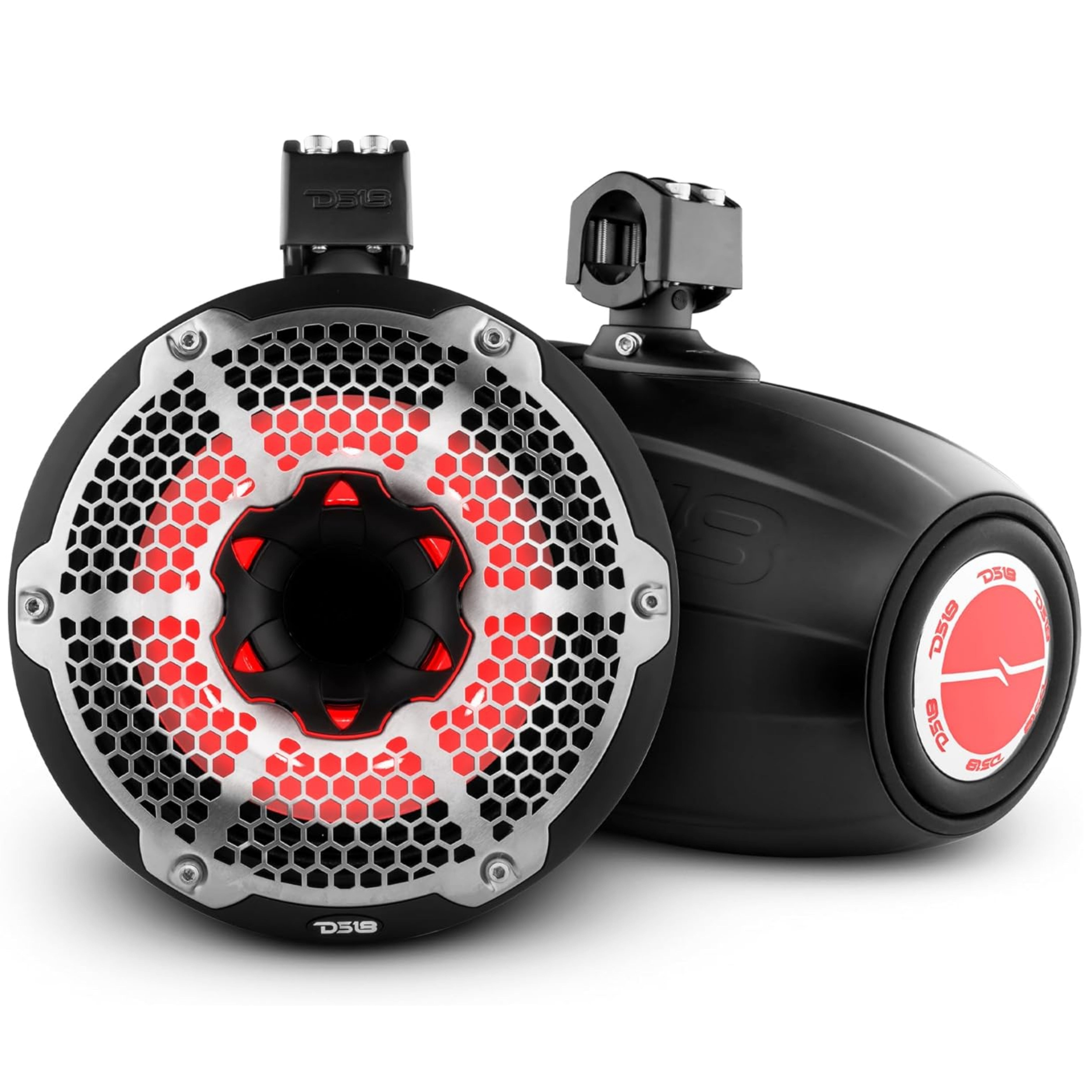  TORRE 10 Pulgadas 900w 4 Ohm PAR NEGRA NEODIMYUM 180w RMS 550w /  LUCES LED RGB RESISTENTE AL AGUA  