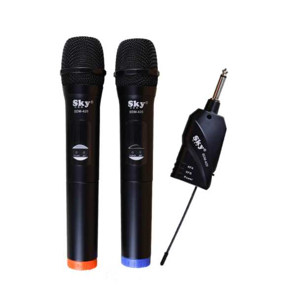  MICROFONO INALAMBRICO DOBLE UHF SKY    