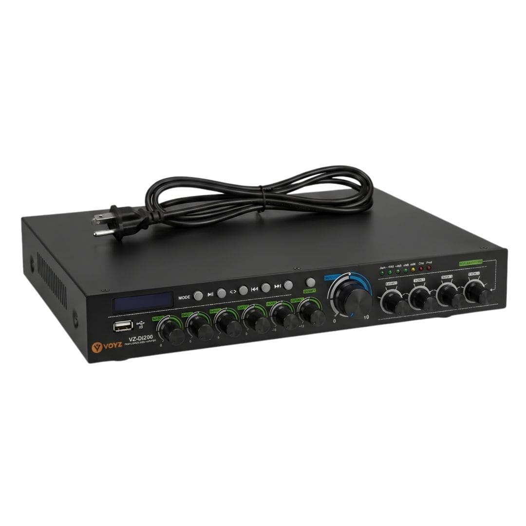  AMPLIFICADOR DE ZONA 4 CANALES 120w RMS VOYZ /  BLUETOOTH /  USB /  SONIDO PROFESIONAL  