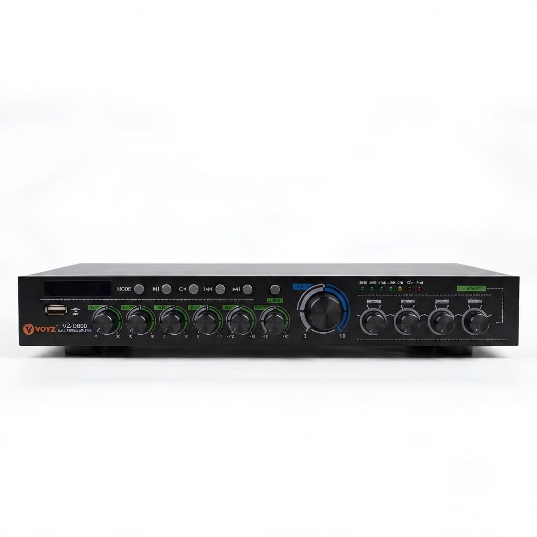  AMPLIFICADOR DE ZONA 4 CANALES 60w RMS VOYZ /  BLUETOOTH /  USB SONIDO PROFESIONAL  