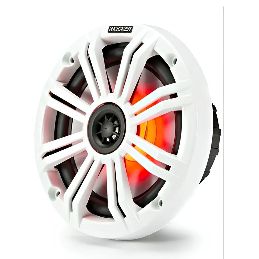  CORNETA MARINA 6.5 Pulgadas 2 VIAS 390w 4 Ohm 35-21k /  65w RMS DOS REJILLAS/ BLANCA/ GRIS  